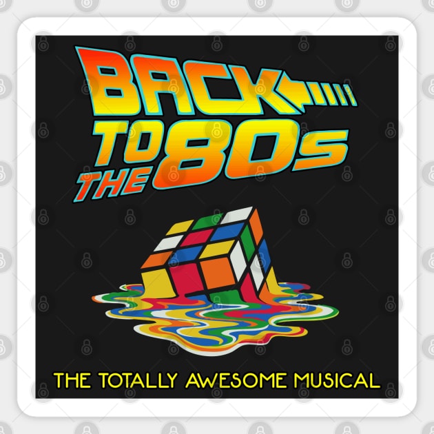 Back to the 80s - The Totally Awesome Musical Sticker by MarinasingerDesigns